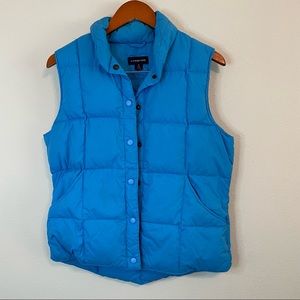 Lands' End Snap Button Front Insulated Puffer Vest